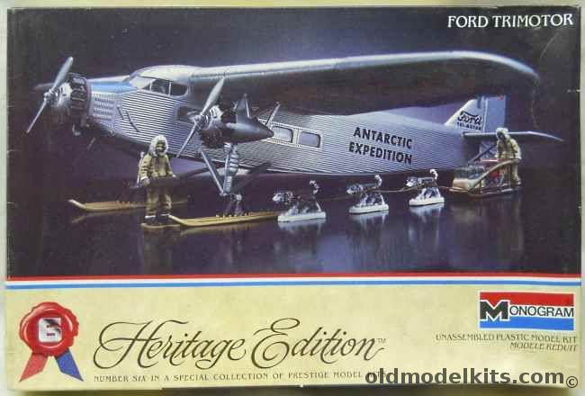 Monogram 1/77 Ford Trimotor - TWA or Admiral Byrds Antarctic Expedition - Heritage Edition, 6056 plastic model kit